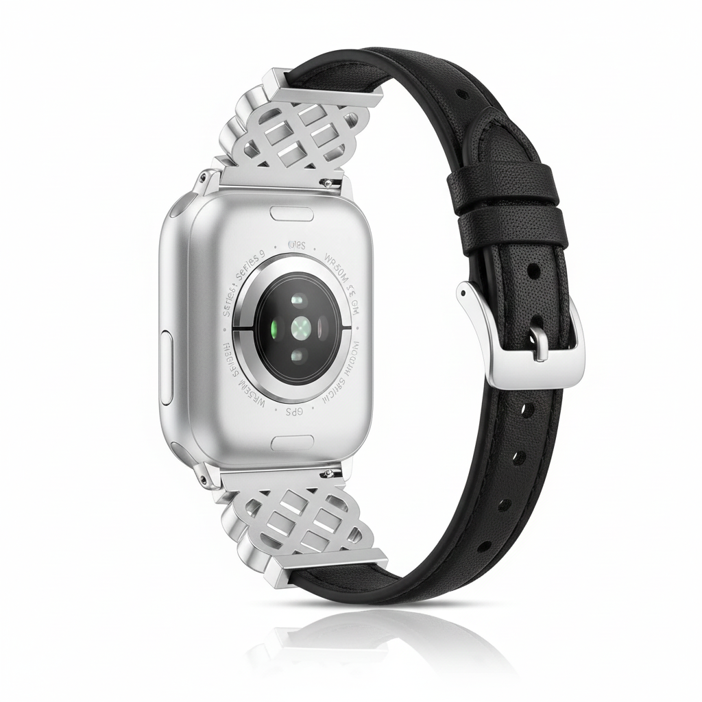 Apple Watch Leather Swirl Strap