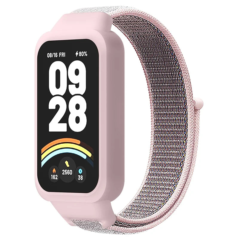 Silicone Strap + PC Protective Case for Mi Band 9 Active