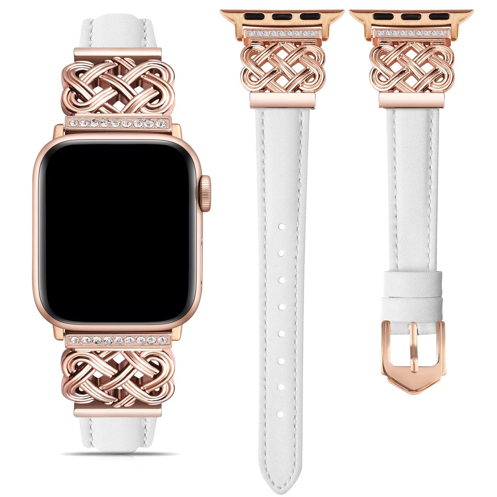 Apple Watch Leather Swirl Strap