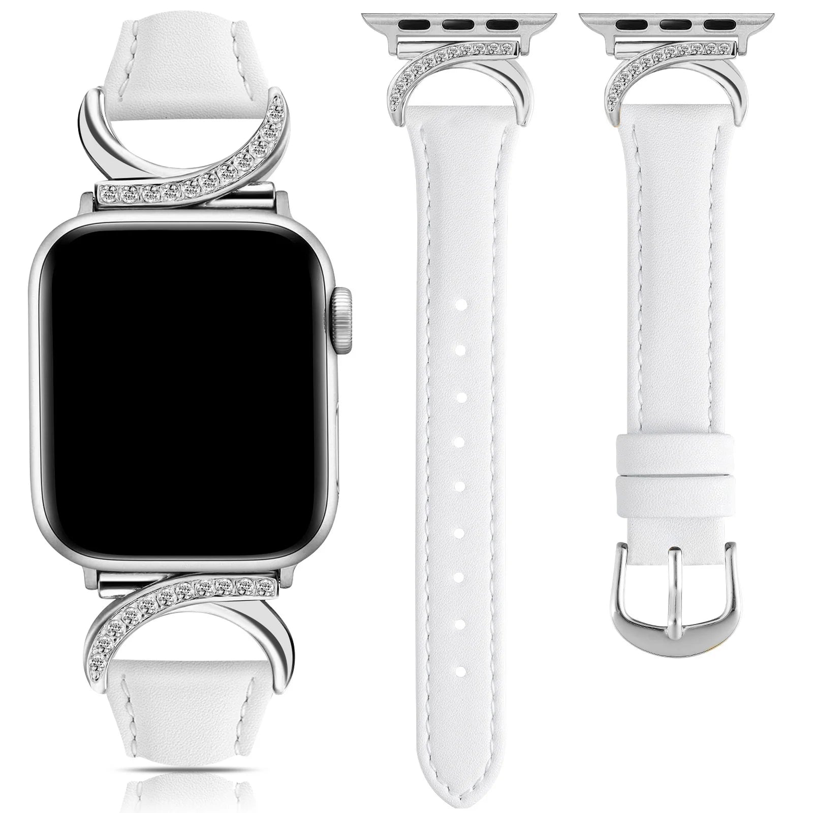 Apple Watch Leather + Metal Link Strap