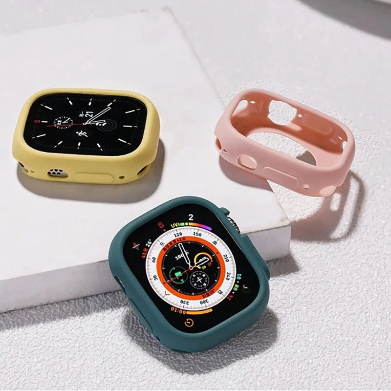 Soft Silicone Protective Case for Apple Watch Ultra (1/2/3)