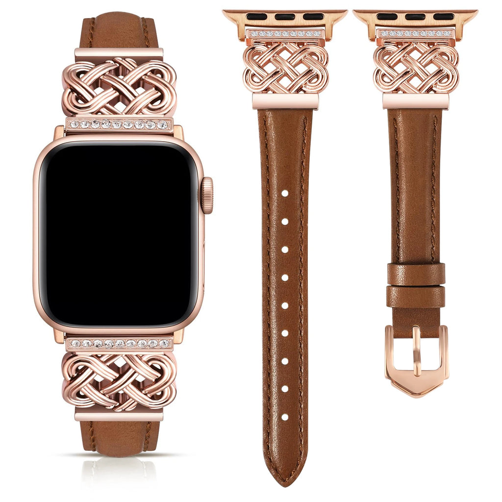 Apple Watch Leather Swirl Strap