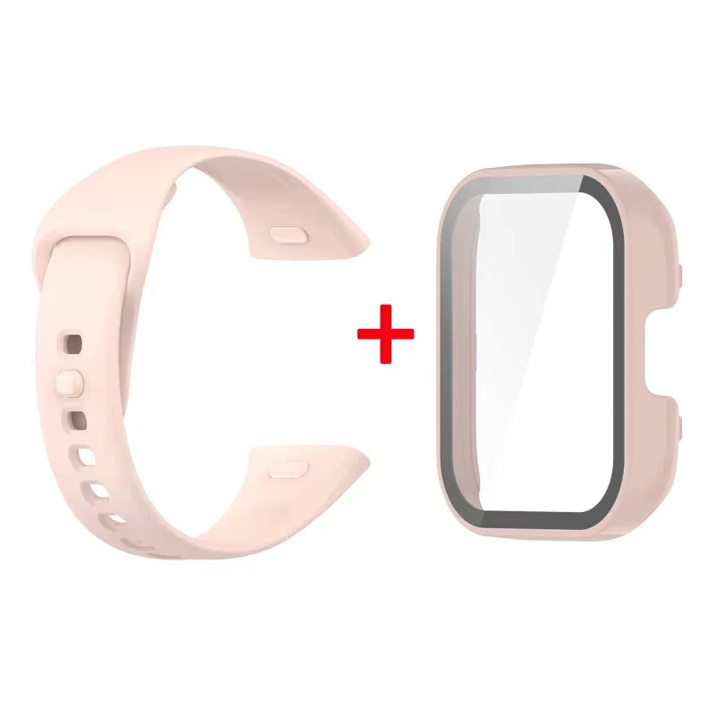 Silicone Strap + Protective Case for Redmi Watch 3 / Lite / Active