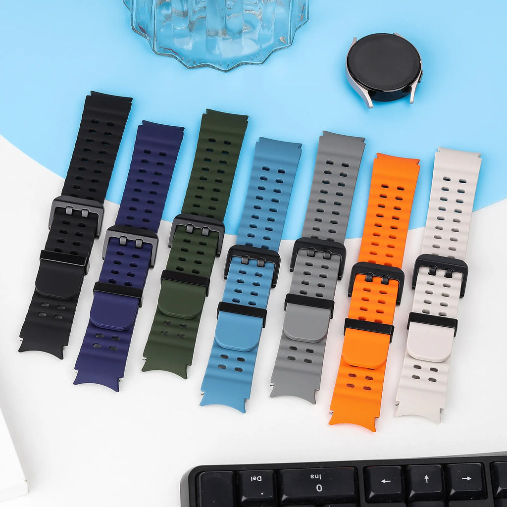 No-Gap Sport Silicone Strap for Samsung Galaxy Watch 6/7