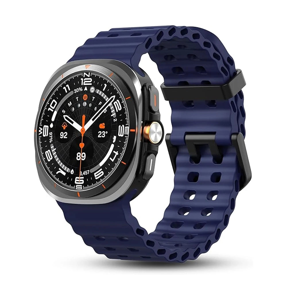 Marine Sport Silicone Strap for Samsung Galaxy Watch Ultra