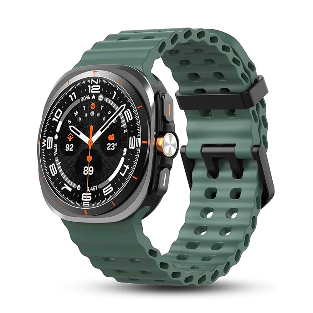 Marine Sport Silicone Strap for Samsung Galaxy Watch Ultra