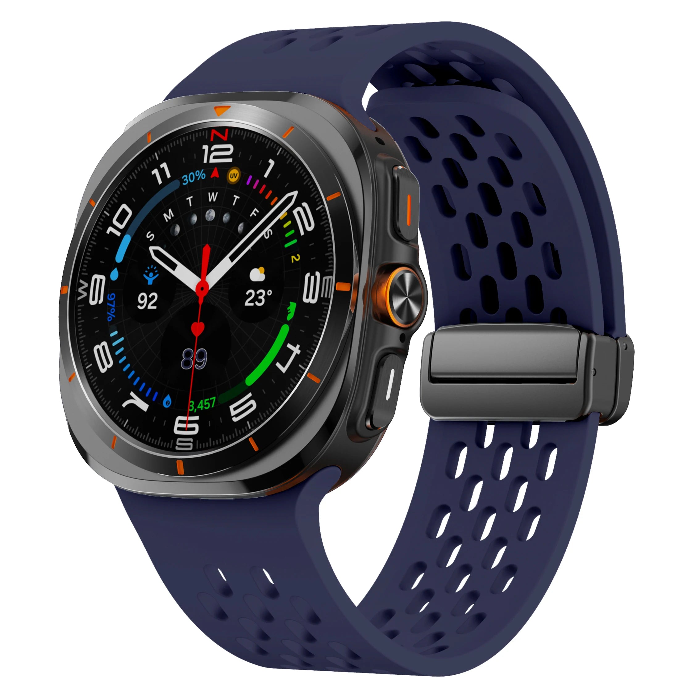 Magnetic Silicone Strap for Samsung Galaxy Watch Ultra