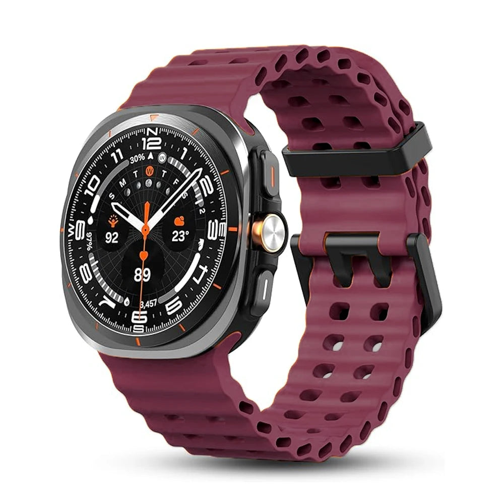 Marine Sport Silicone Strap for Samsung Galaxy Watch Ultra