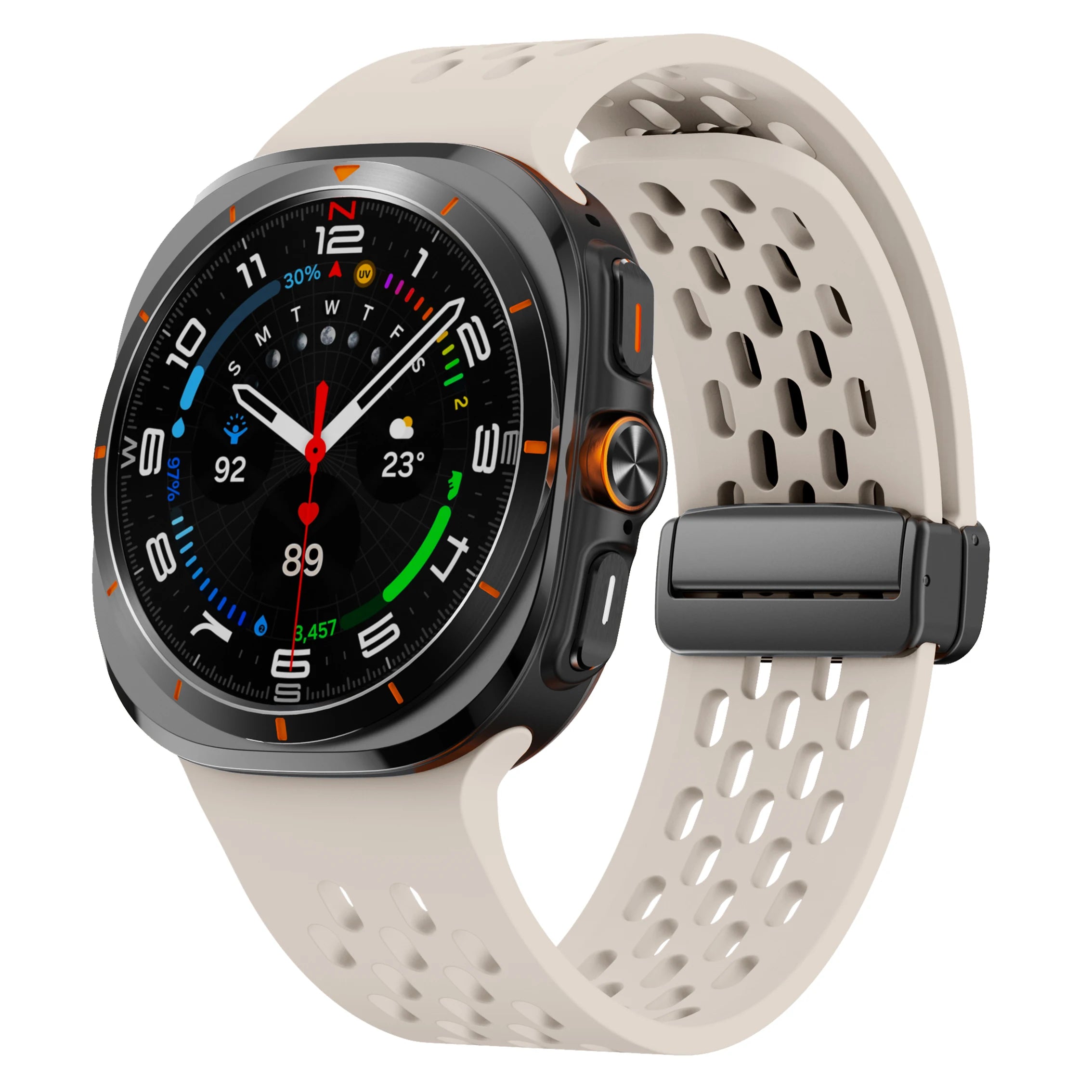 Magnetic Silicone Strap for Samsung Galaxy Watch Ultra