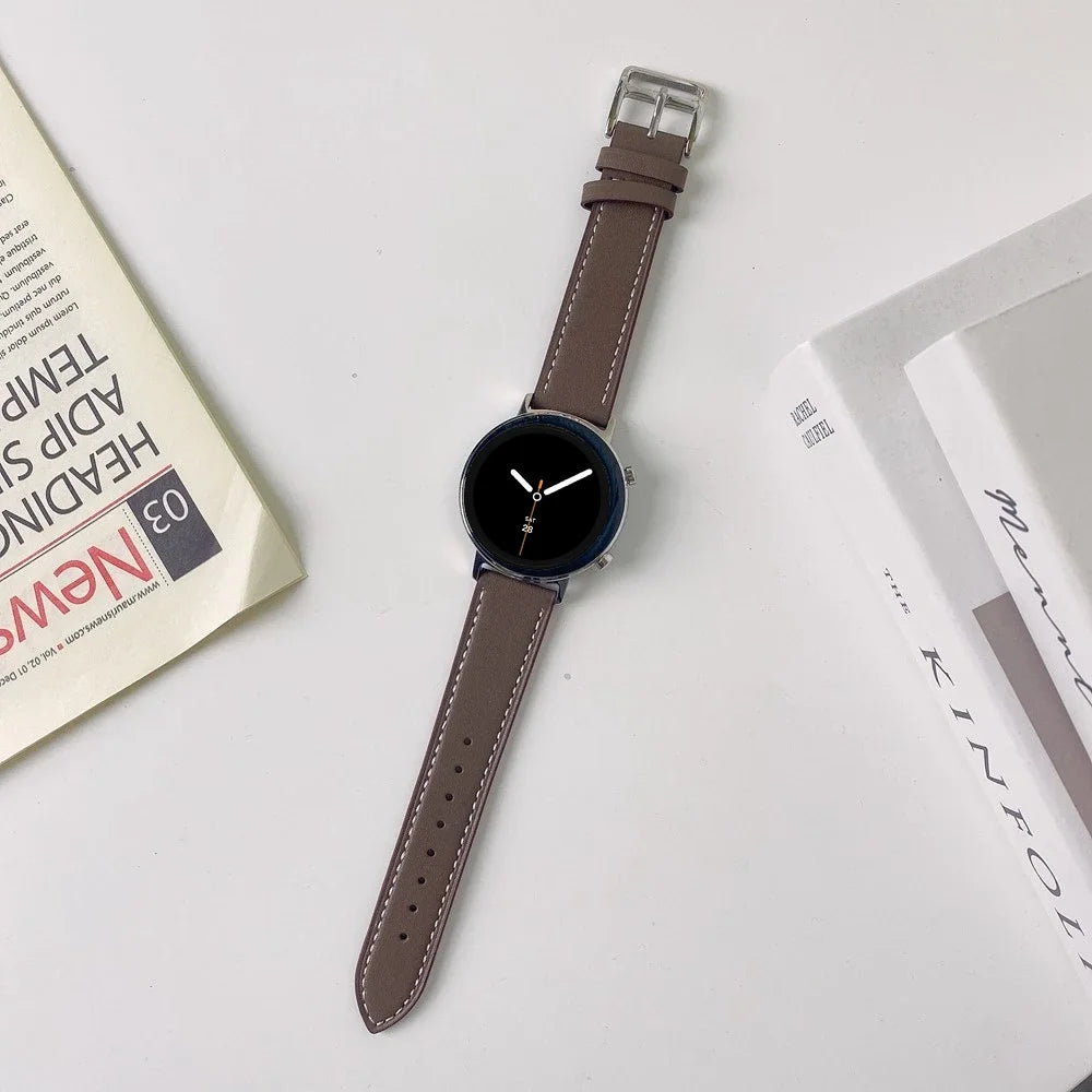 Classic Buckle Leather Strap for Galaxy Watch 8 Series